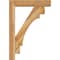 Ekena Millwork Merced Block Rough Sawn Bracket w/ Offset Brace, Western Red Cedar, 6"W x 28"D x 40"H BKT0604X28X40MRC05RWR - alternate 3
